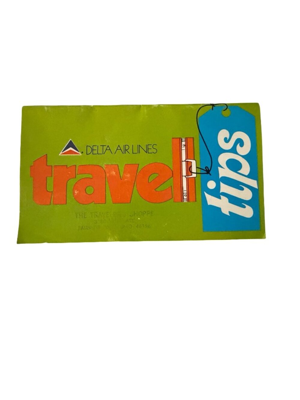 Vintage 1974 Delta Air Lines Travel Tips Passenger Guide Airline Ephemera